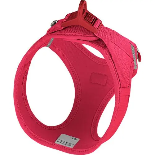 Curli Vest hundesele Clasp Air Mesh Rød M bryst 43-49 cm - let og sikker komfort
